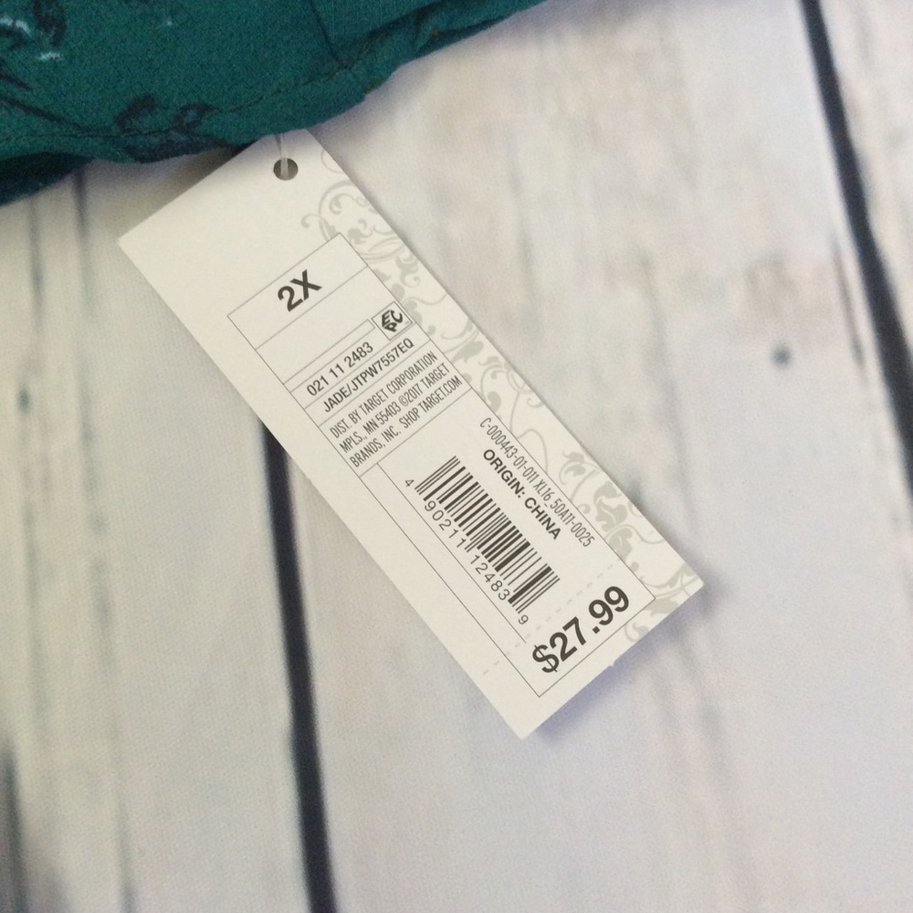 Xhiliration by Target flowy, off shoulder top 2XL - Picture 2 of 2